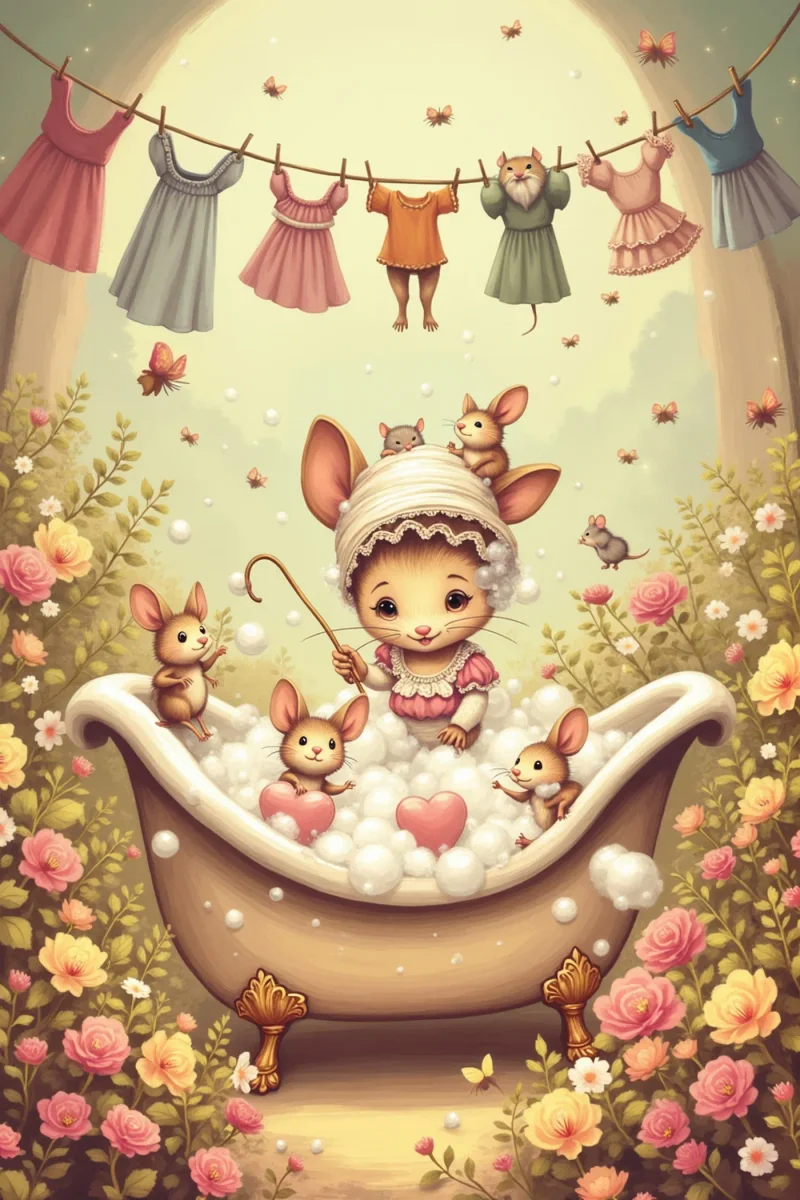 Woodland bath illustration — Woodland bath illustration. Expressive illustration, harmonious colors, a clear focal point and carefully arranged details. Create a new…