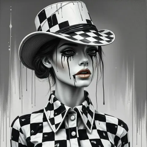 Black and white checkered fashion — Black and white checkered fashion. Natural photographic detail, balanced composition, expressive light and clear subject separation. Create a…