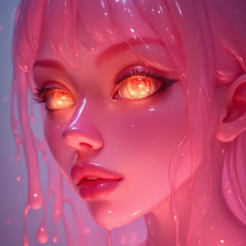 Pink glowing fantasy eyes — Pink glowing fantasy eyes. Expressive illustration, harmonious colors, a clear focal point and carefully arranged details. Create a new…