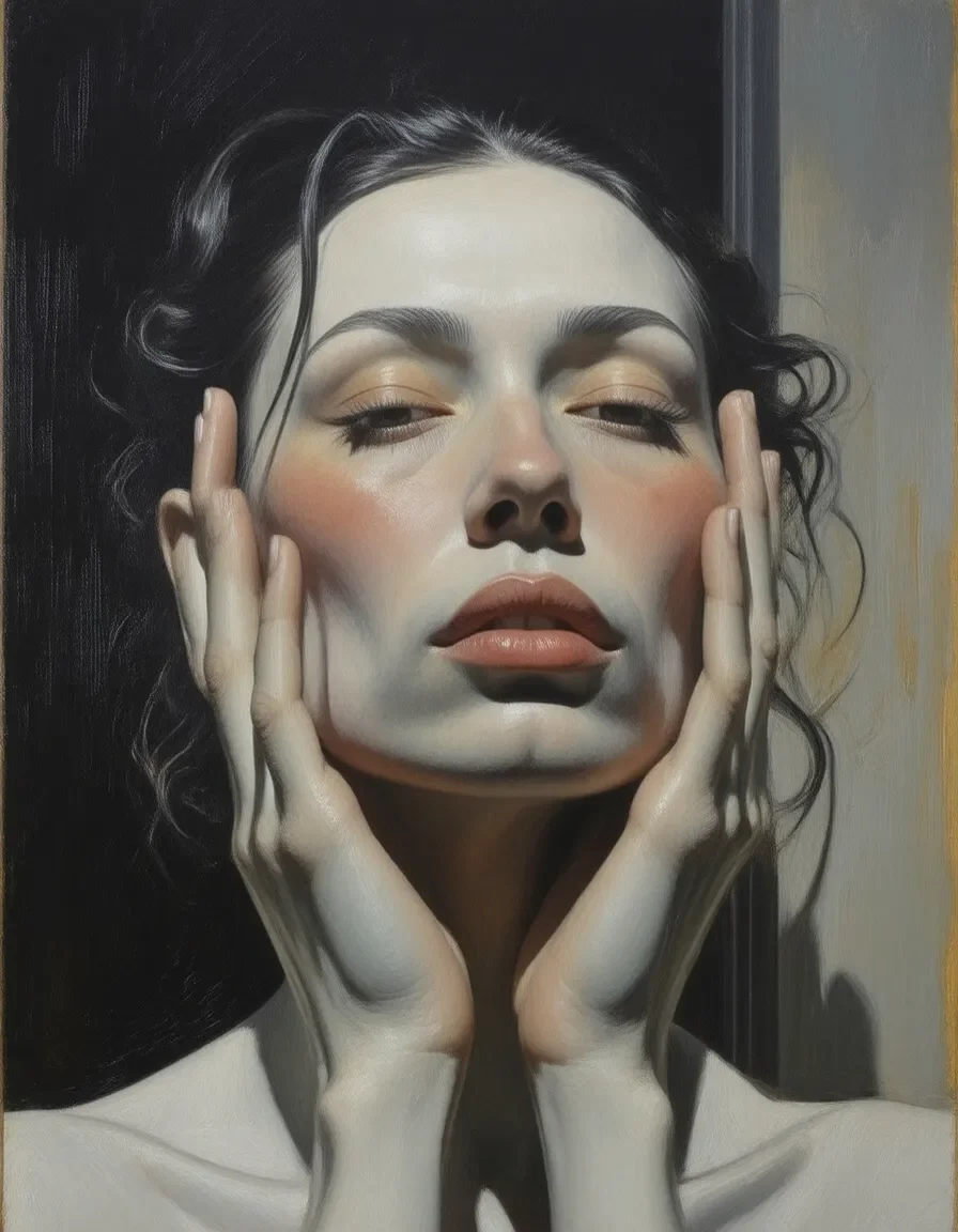 Soft charcoal face study — Soft charcoal face study. Expressive illustration, harmonious colors, a clear focal point and carefully arranged details. Create a new interpretation…