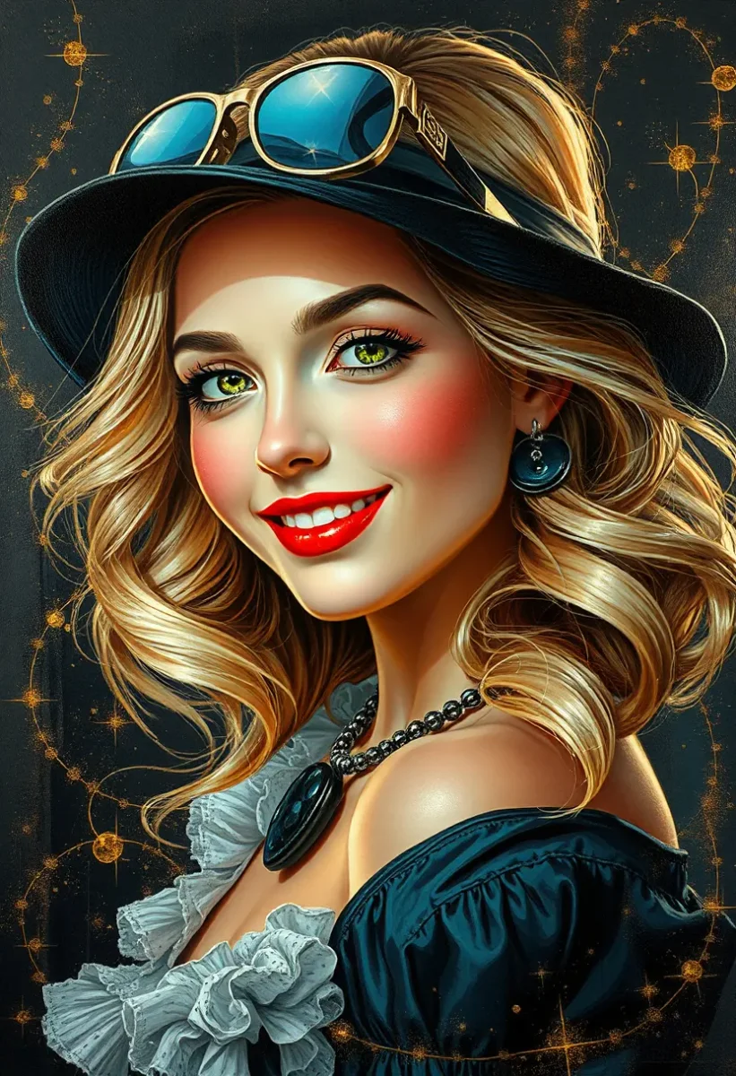 Steampunk hat portrait — Steampunk hat portrait. Expressive illustration, harmonious colors, a clear focal point and carefully arranged details. Create a new interpretation…