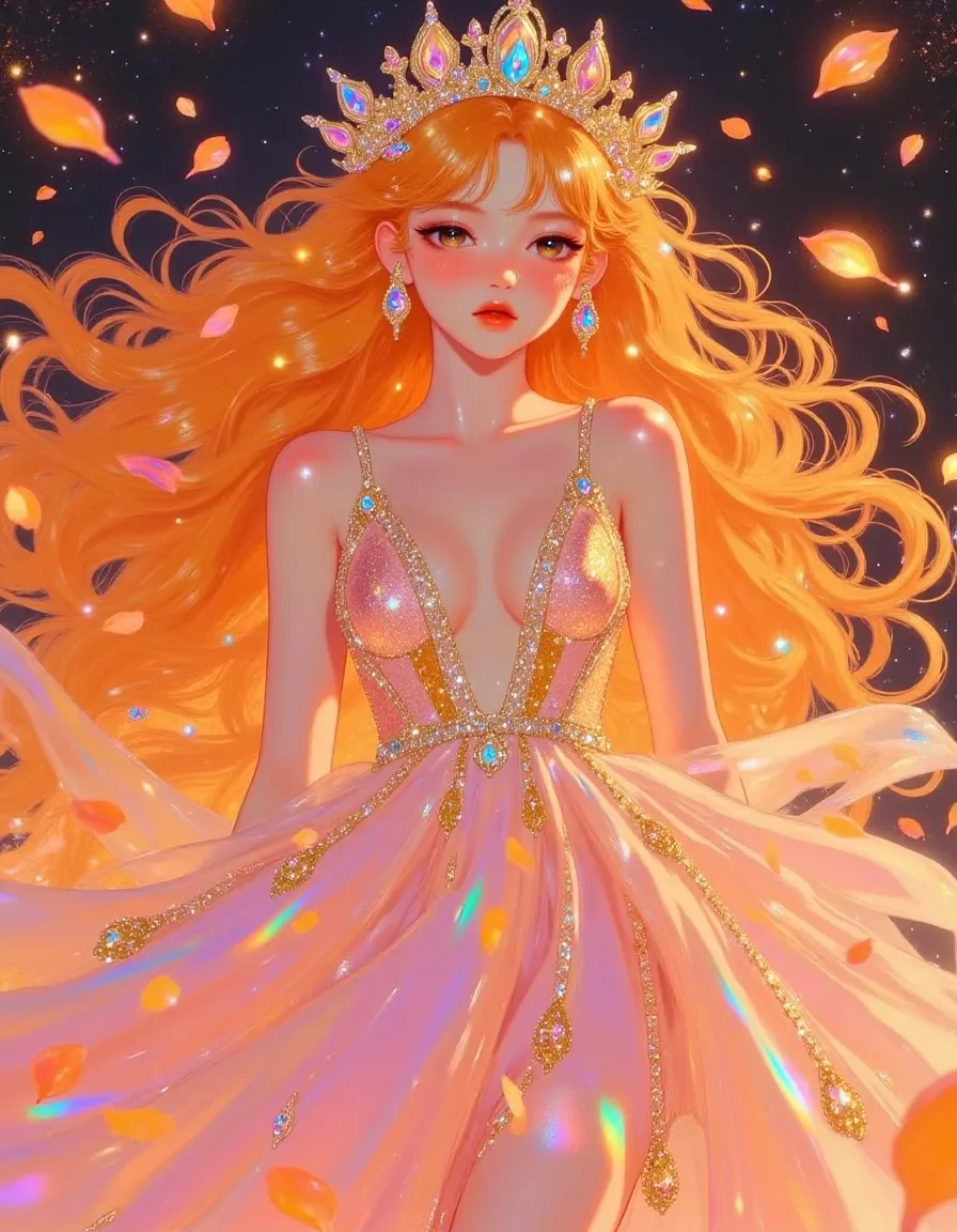 Golden haired pastel fantasy portrait — Golden haired pastel fantasy portrait. Expressive illustration, harmonious colors, a clear focal point and carefully arranged details.…