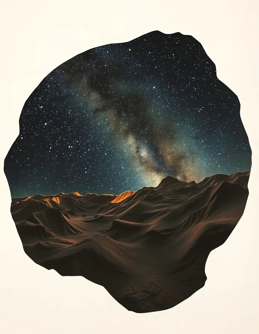 Starry desert through a rock opening — Starry desert through a rock opening. An atmospheric environment with layered depth, coherent lighting and rich environmental detail.…