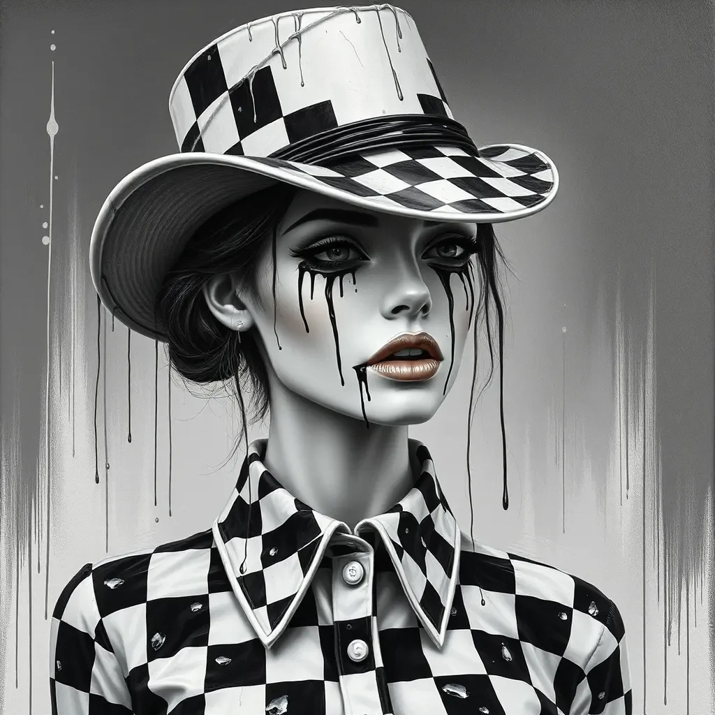 Black and white checkered fashion — Black and white checkered fashion. Natural photographic detail, balanced composition, expressive light and clear subject separation. Create a…