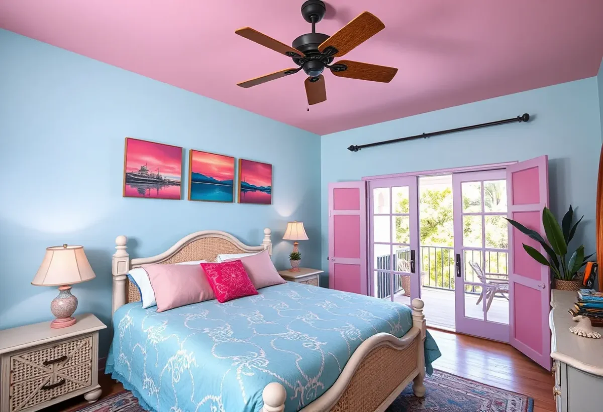 Pastel bedroom interior — Pastel bedroom interior. Natural photographic detail, balanced composition, expressive light and clear subject separation. Create a new interpretation…
