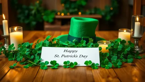 Green hat festive table setting — Green hat festive table setting. A carefully composed still life with clear material textures, controlled lighting and a clean focal point.…