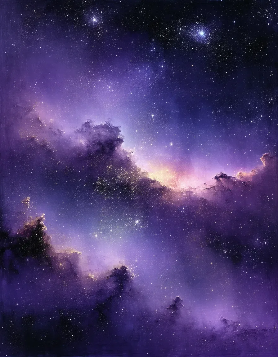 Purple nebula among countless stars — Purple nebula among countless stars. An atmospheric environment with layered depth, coherent lighting and rich environmental detail. Create…