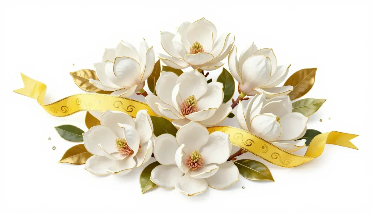 White magnolia floral arrangement — White magnolia floral arrangement. A carefully composed still life with clear material textures, controlled lighting and a clean focal point.…